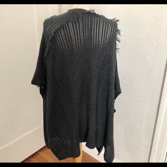 NWOT Ella Moss Asymmetric Fringey Sweater Size M/L - Picture 3 of 6
